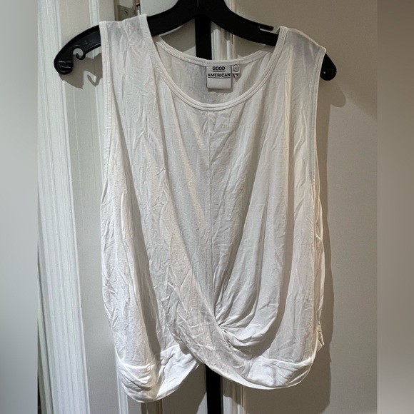 Good American white Knox crop tank, Size: US 5 - Picture 1 of 2